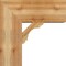 Ekena Millwork Olympic Block Rough Sawn Bracket w/ Offset Brace, Western Red Cedar, 8"W x 18"D x 18"H BKT0806X18X18OLY05RWR - alternate 4